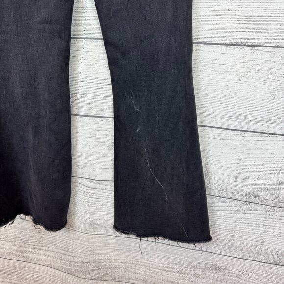 Vervet Women's Black Washed Boho Flare Bell Bottom Jeans Size 27 - Picture 6 of 7